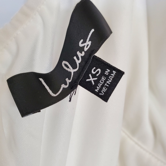 Lulus| Truly Delightful White Halter Maxi Dress| Size XS| WeddinglProm|Gown - Picture 10 of 15